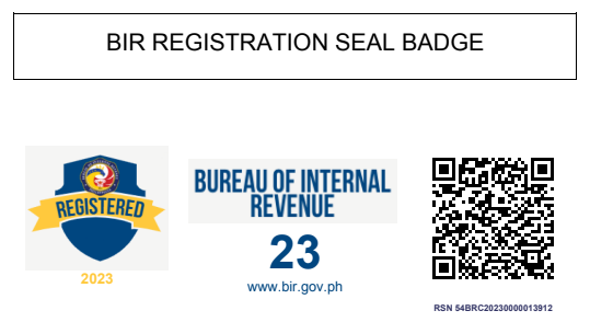 Perfume Alchemy BIR Registration Seal Badge